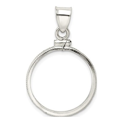 Sterling Silver Coin Bezel Pendant – view 4