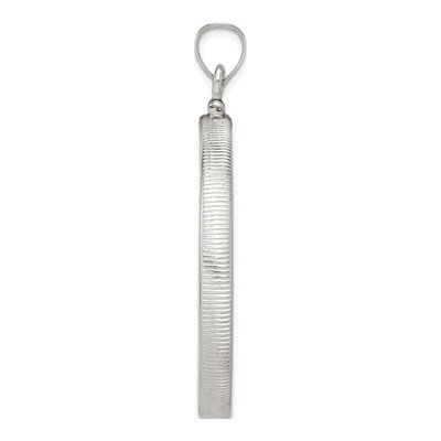 Sterling Silver Screw Top Coin Bezel Pendant – view 3