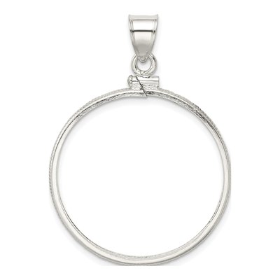 Sterling Silver Coin Bezel Pendant – view 4