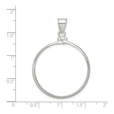 Sterling Silver Coin Bezel Pendant – view 5
