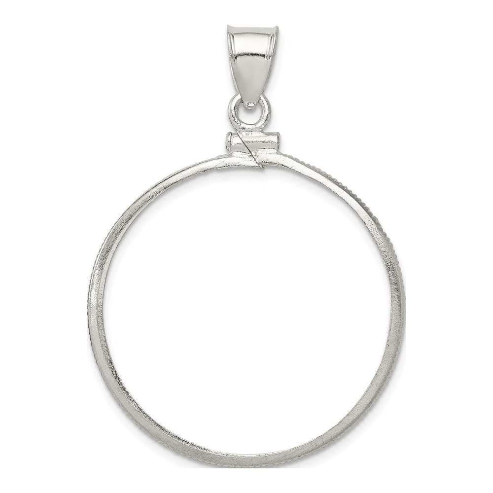 Sterling Silver Coin Bezel Pendant