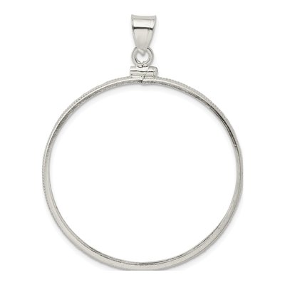 Sterling Silver Screw-Top Coin Bezel Pendant – view 4