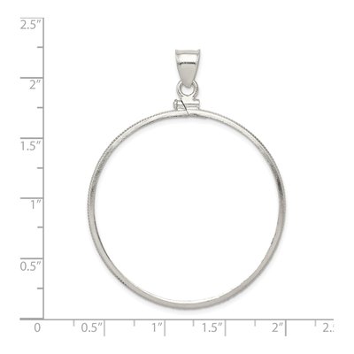 Sterling Silver Screw-Top Coin Bezel Pendant – view 5