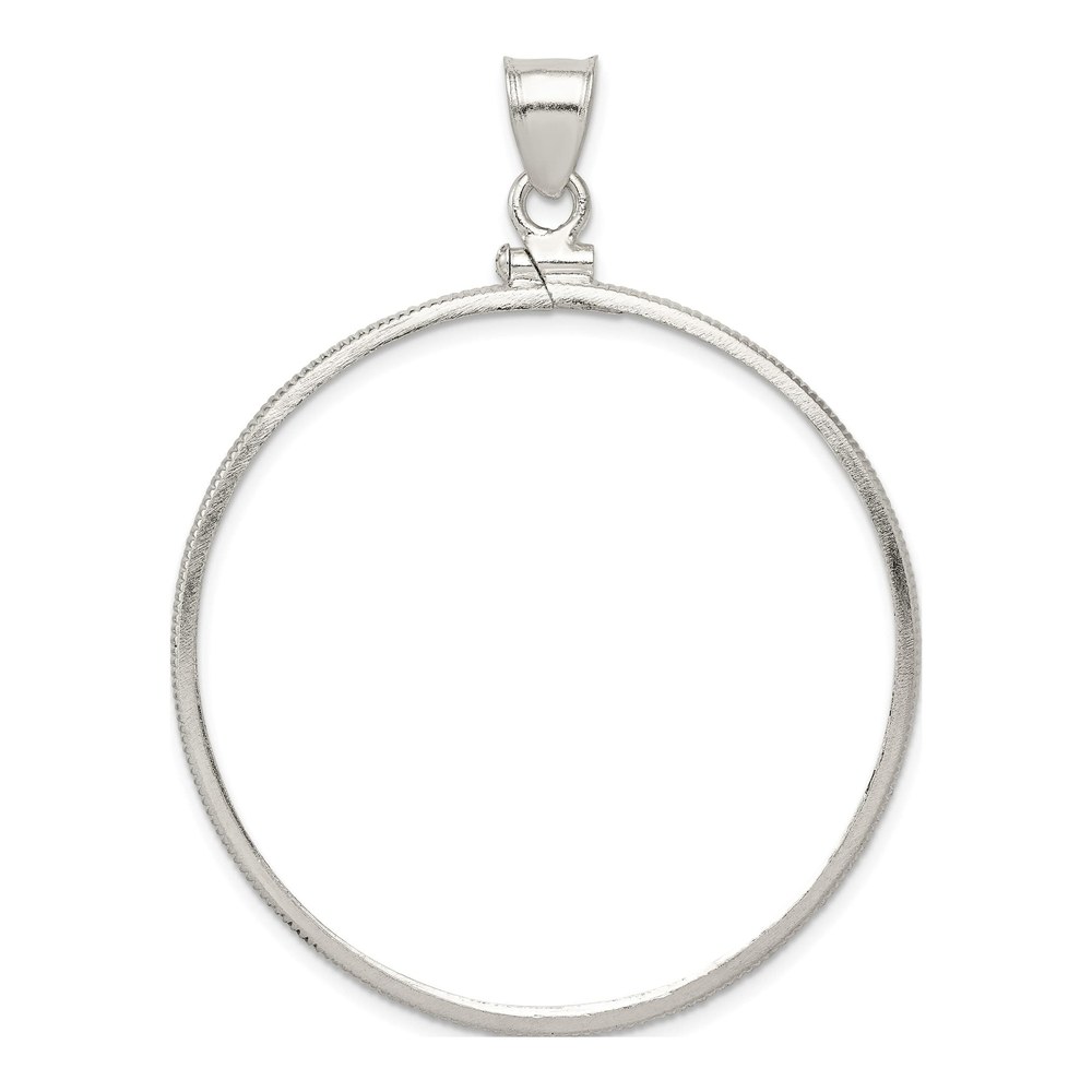 Sterling Silver Screw-Top Coin Bezel Pendant