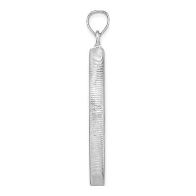 Sterling Silver Screw Top Coin Bezel Pendant – view 3