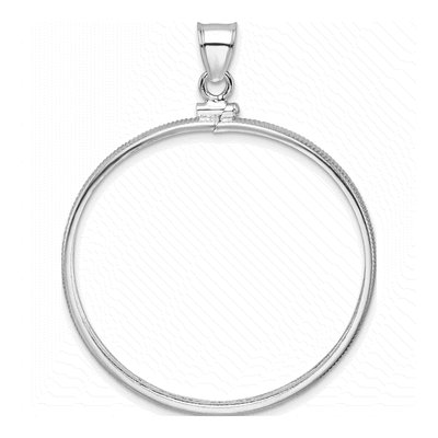 Sterling Silver Screw Top Coin Bezel Pendant – view 4