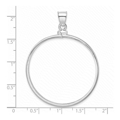 Sterling Silver Screw Top Coin Bezel Pendant – view 5