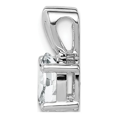 Sterling Silver White Topaz Pendant – view 3