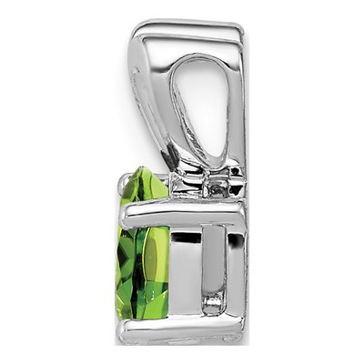 Sterling Silver Peridot Pendant – view 3