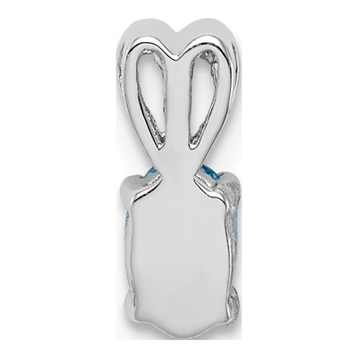 Sterling Silver Swiss Blue Topaz Pendant – view 5