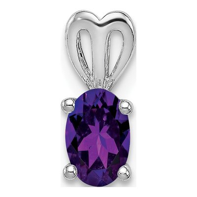 Sterling Silver Amethyst Birthstone Pendant