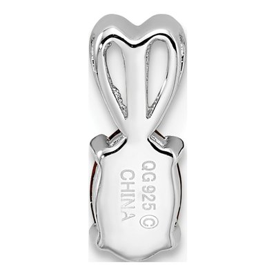 Sterling Silver Garnet Birthstone Pendant – view 5