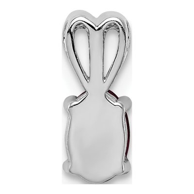 Sterling Silver Lab-Created Ruby Pendant – view 5