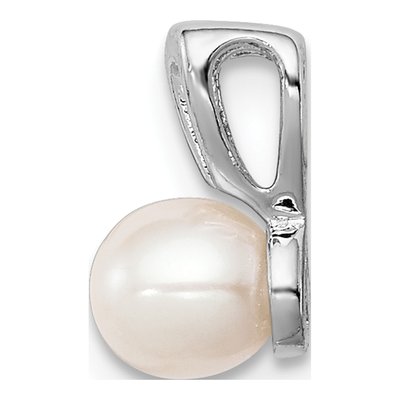 Sterling Silver Freshwater Cultured Pearl June Birthstone Pendant – view 3