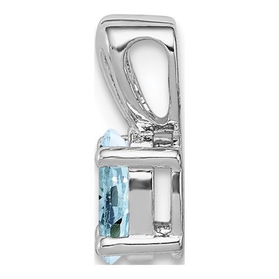 Sterling Silver Aquamarine Pendant – view 3