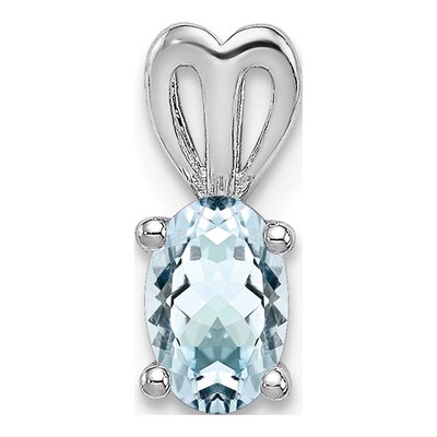 Sterling Silver Aquamarine Pendant
