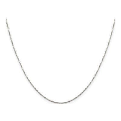 Sterling Silver 0.8mm Box Chain – view 2