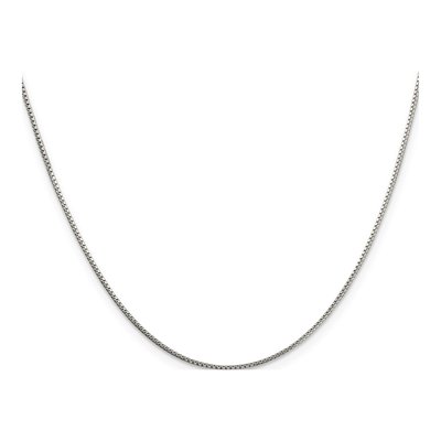 Sterling Silver 1mm 8-Sided Box Chain – view 2