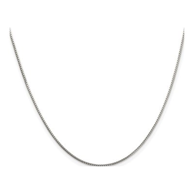 Sterling Silver 1mm Box Chain – view 2