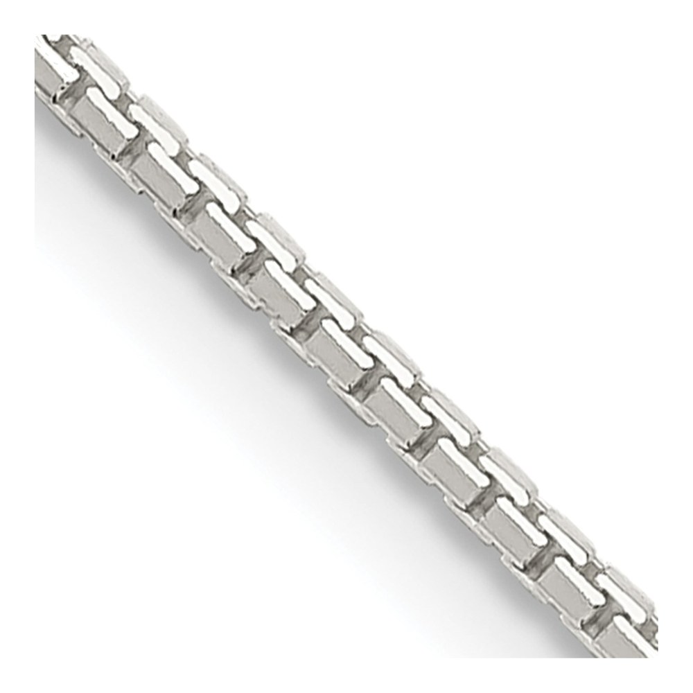 Sterling Silver 1.15mm Box Chain Necklace, Italy