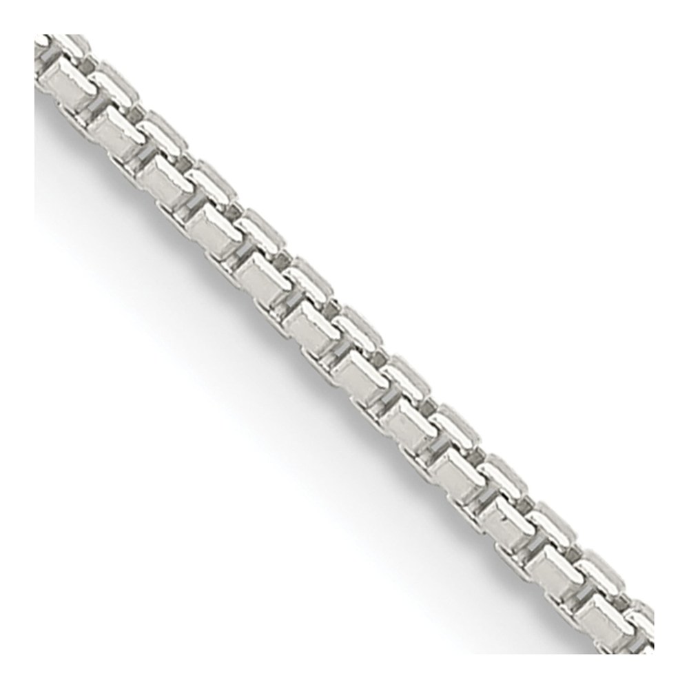 Sterling Silver 1.25mm 8-Sided Box Chain, 20 in