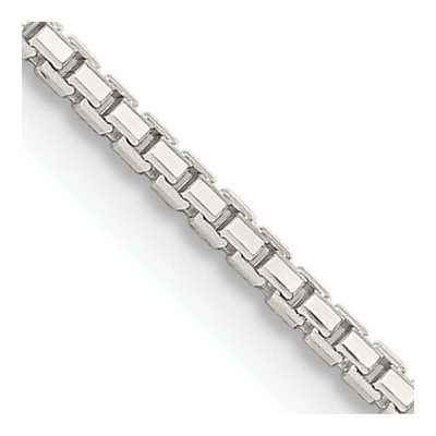 Sterling Silver 1.35mm 8-Sided Box Chain
