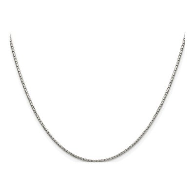 Sterling Silver 1.35mm Box Chain – view 2