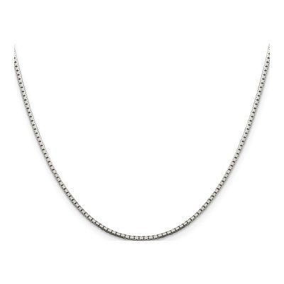 Sterling Silver 1.5mm Octagon Box Chain – view 2