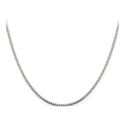 Sterling Silver 1.5mm Box Chain – view 2