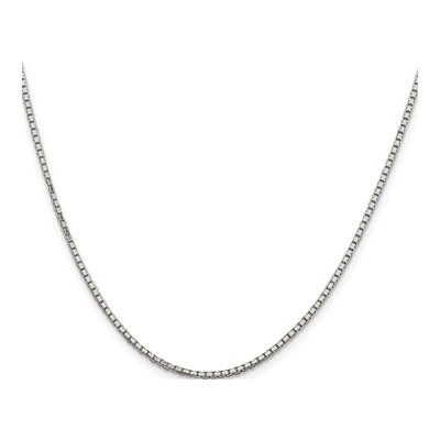 Sterling Silver 1.7mm 8-Sided Box Chain – view 2