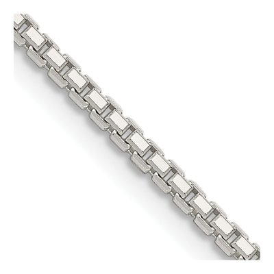 Sterling Silver 1.7mm 8-Sided Box Chain