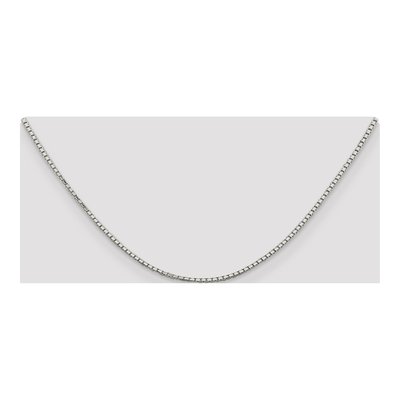 Sterling Silver 1.7mm Mirror Box Chain – view 4