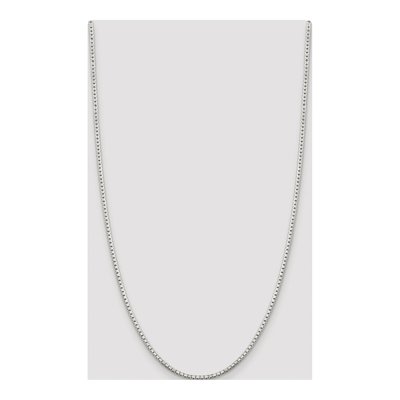 Sterling Silver 2mm 8-Sided Box Chain – view 4