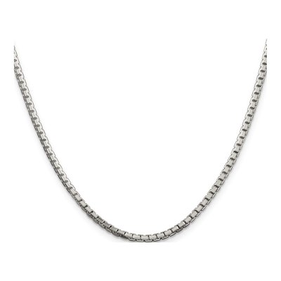 Sterling Silver 2.5mm 8-Sided Box Chain – view 2
