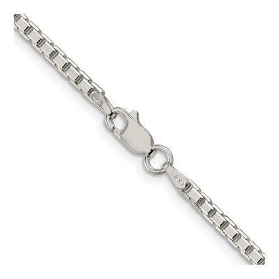 Sterling Silver 2.5mm 8-Sided Box Chain – view 3