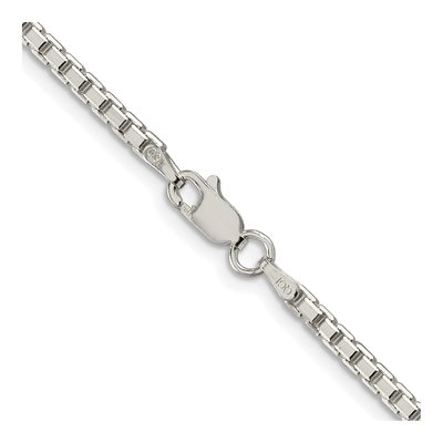 Sterling Silver 2.5mm Box Chain – view 3