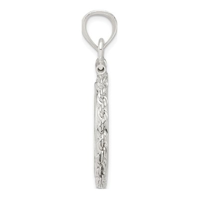 Sterling Silver Screw Top Coin Bezel Pendant – view 3