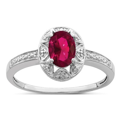 Sterling Silver Diamond Ring