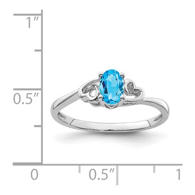 Sterling Silver Swiss Blue Topaz Ring – view 4