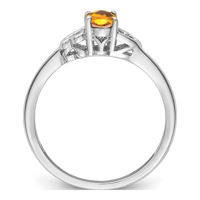 Sterling Silver Citrine Ring – view 3