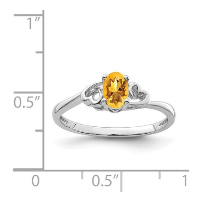 Sterling Silver Citrine Ring – view 4