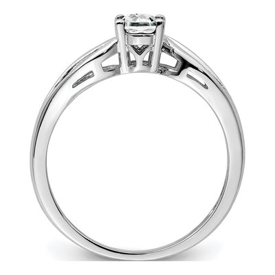 Sterling Silver White Topaz Ring – view 3