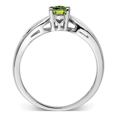 Sterling Silver Peridot Ring – view 3