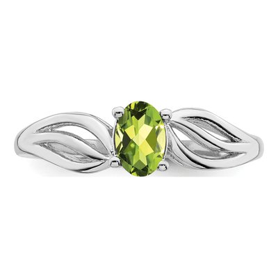 Sterling Silver Peridot Ring – view 6