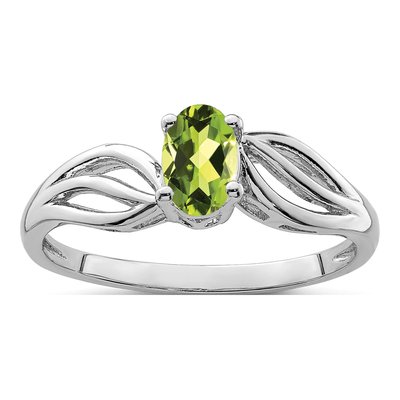 Sterling Silver Peridot Ring