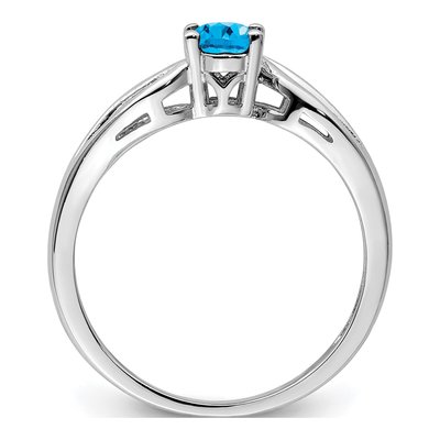 Sterling Silver Swiss Blue Topaz Ring – view 3