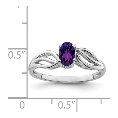 Sterling Silver Amethyst Ring – view 5