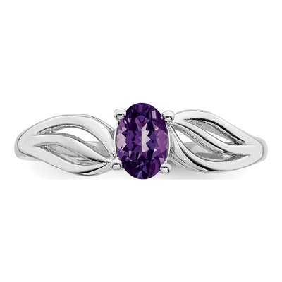 Sterling Silver Amethyst Ring – view 6