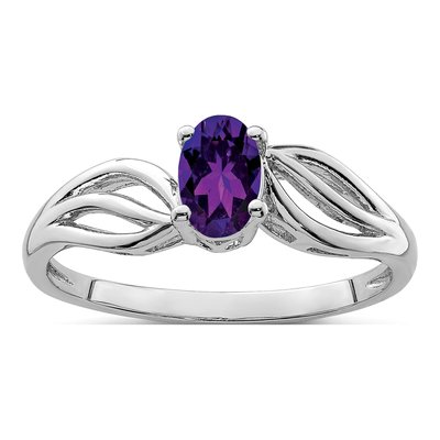 Sterling Silver Amethyst Ring