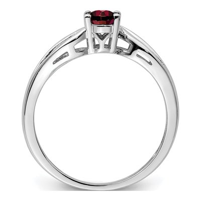 Sterling Silver Garnet Ring – view 3